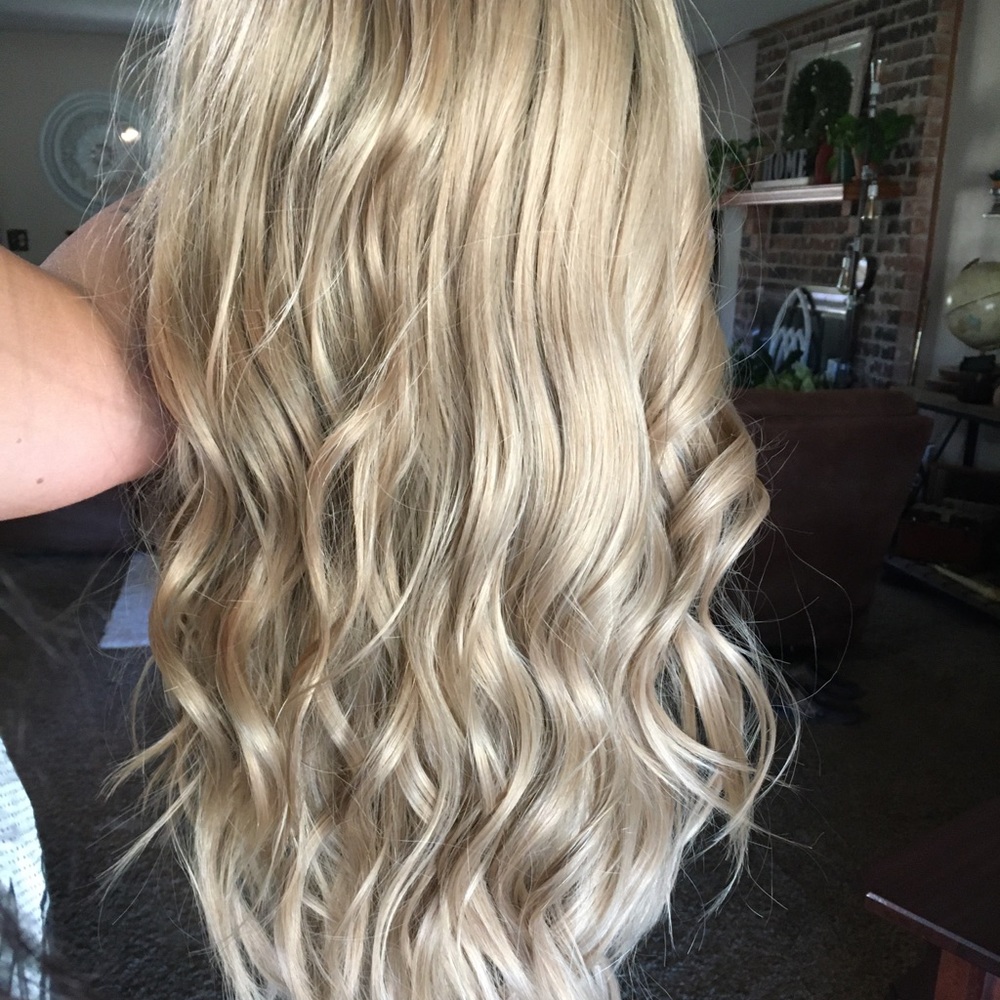 Premium grade blonde wig.